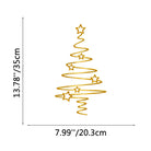 FuAttract Hope Joy & Creativity Christmas Tree Metal Wall Decor Home Art Decor - Gold - 7.99x13.78x0.04in/20.3x35x0.1cm - image 17
