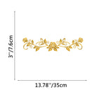 FuAttract Elegance Romance & Flourishing Rose Metal Wall Decor Home Art Decor - Gold - 13.78x3.00x0.04in/35x7.6x0.1cm - image 12