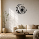 FuAttract Positivity Hope & Renewal Sunflower Crescent Moon Metal Wall Decor Home Art Decor - image 2