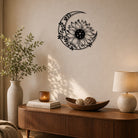 FuAttract Positivity Hope & Renewal Sunflower Crescent Moon Metal Wall Decor Home Art Decor - image 8