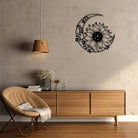 FuAttract Positivity Hope & Renewal Sunflower Crescent Moon Metal Wall Decor Home Art Decor - image 9