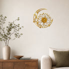 FuAttract Positivity Hope & Renewal Sunflower Crescent Moon Metal Wall Decor Home Art Decor - image 10