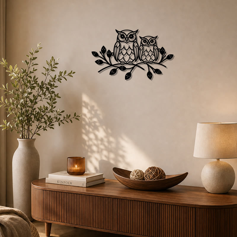 FuAttract Wisdom Connection & Protection Owl Metal Wall Decor Home Art Decor - image 8