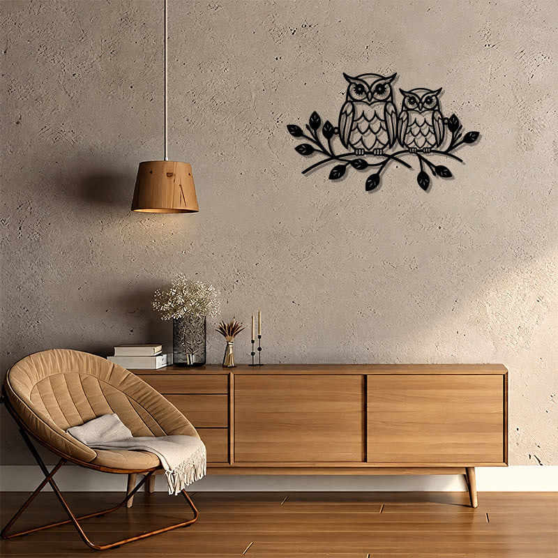 FuAttract Wisdom Connection & Protection Owl Metal Wall Decor Home Art Decor - image 9