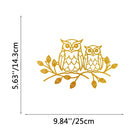 FuAttract Wisdom Connection & Protection Owl Metal Wall Decor Home Art Decor - Gold - 9.84x5.63x0.04in/25x14.3x0.1cm - image 13