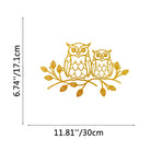 FuAttract Wisdom Connection & Protection Owl Metal Wall Decor Home Art Decor - Gold - 11.81x6.74x0.04in/30x17.1x0.1cm - image 14