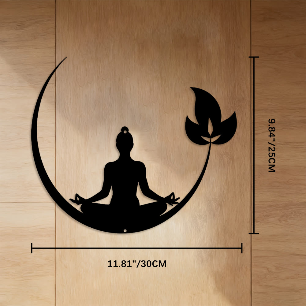 FuAttract Serenity Mindfulness & Inner Harmony Lotus Moon Buddha Metal Wall Decor Home Art Decor - image 3