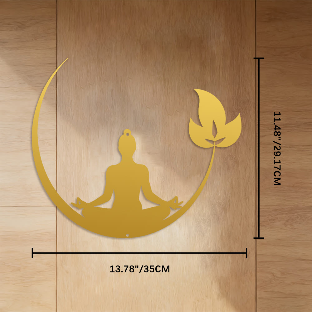 FuAttract Serenity Mindfulness & Inner Harmony Lotus Moon Buddha Metal Wall Decor Home Art Decor - image 17