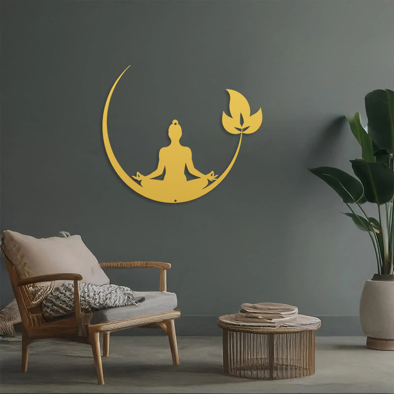 FuAttract Serenity Mindfulness & Inner Harmony Lotus Moon Buddha Metal Wall Decor Home Art Decor - image 21