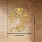FuAttract Wisdom Serenity & Inner Harmony Buddha Lotus Metal Wall Decor Home Art Decor - image 18