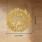 FuAttract Positivity Joy & Happiness Live Laugh Love Metal Wall Decor Home Art Decor - image 18