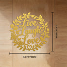 FuAttract Positivity Joy & Happiness Live Laugh Love Metal Wall Decor Home Art Decor - image 19