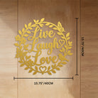 FuAttract Positivity Joy & Happiness Live Laugh Love Metal Wall Decor Home Art Decor - image 20