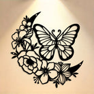FuAttract Transformation Grace & Renewal Butterfly Crescent Moon Metal Wall Decor Home Art Decor - image 0