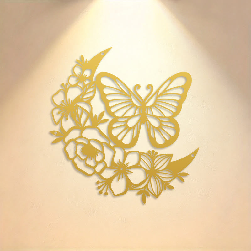 FuAttract Transformation Grace & Renewal Butterfly Crescent Moon Metal Wall Decor Home Art Decor - image 14