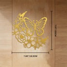 FuAttract Transformation Grace & Renewal Butterfly Crescent Moon Metal Wall Decor Home Art Decor - Gold - 7.68"*7.87"*0.04"/19.5*20*0.1cm - image 16