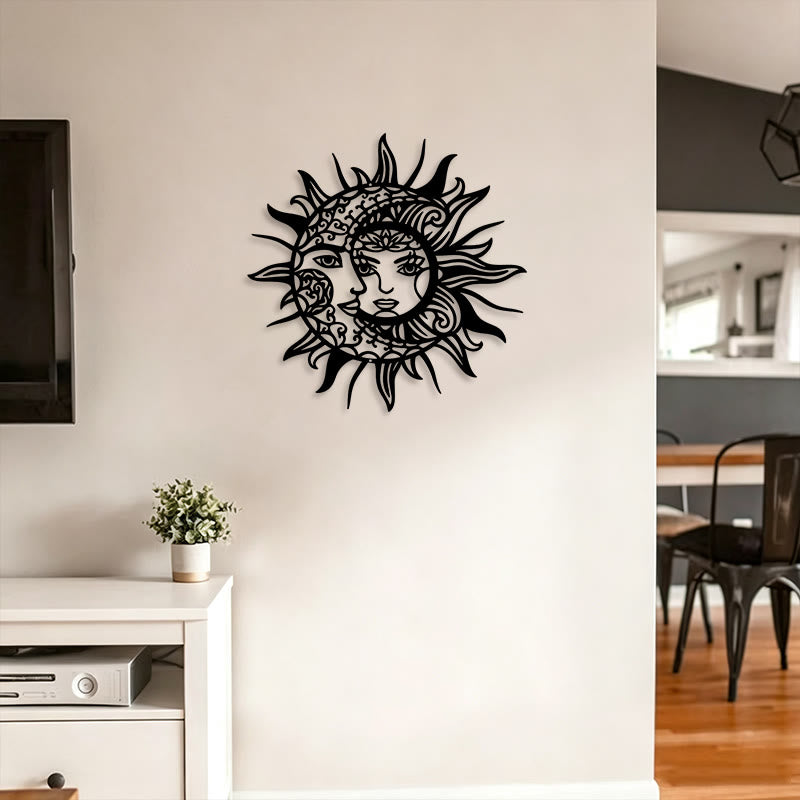 FuAttract Balance Mystery & Cosmic Harmony Sun And Moon Metal Wall Decor Home Art Decor - image 10