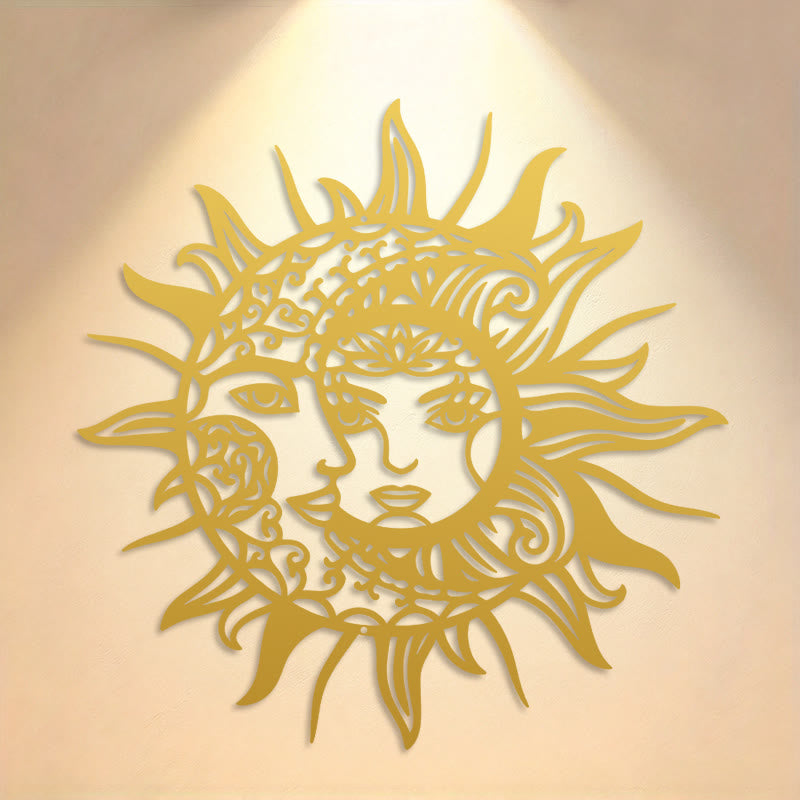 FuAttract Balance Mystery & Cosmic Harmony Sun And Moon Metal Wall Decor Home Art Decor - image 13