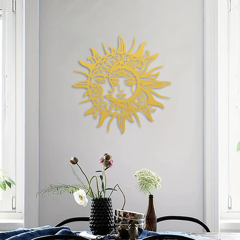FuAttract Balance Mystery & Cosmic Harmony Sun And Moon Metal Wall Decor Home Art Decor - image 14