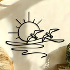 FuAttract Freedom Hope & Serenity Seagulls Sunrise Metal Wall Decor Home Art Decor - image 0