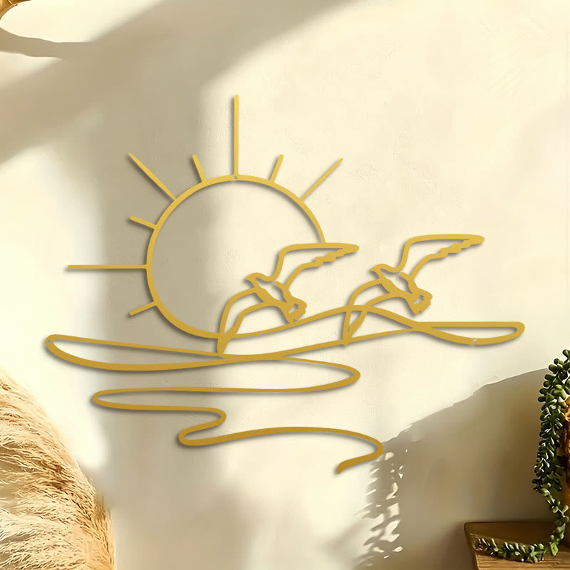 FuAttract Freedom Hope & Serenity Seagulls Sunrise Metal Wall Decor Home Art Decor - image 11