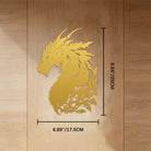 FuAttract Strength Wisdom & Protection Chinese Dragon Metal Wall Decor Home Art Decor - Gold - 6.89"*9.84"*0.04"/17.5*25*0.1cm - image 13