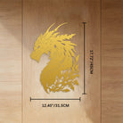 FuAttract Strength Wisdom & Protection Chinese Dragon Metal Wall Decor Home Art Decor - Gold - 12.40"*17.72"*0.04"/31.5*45*0.1cm - image 17
