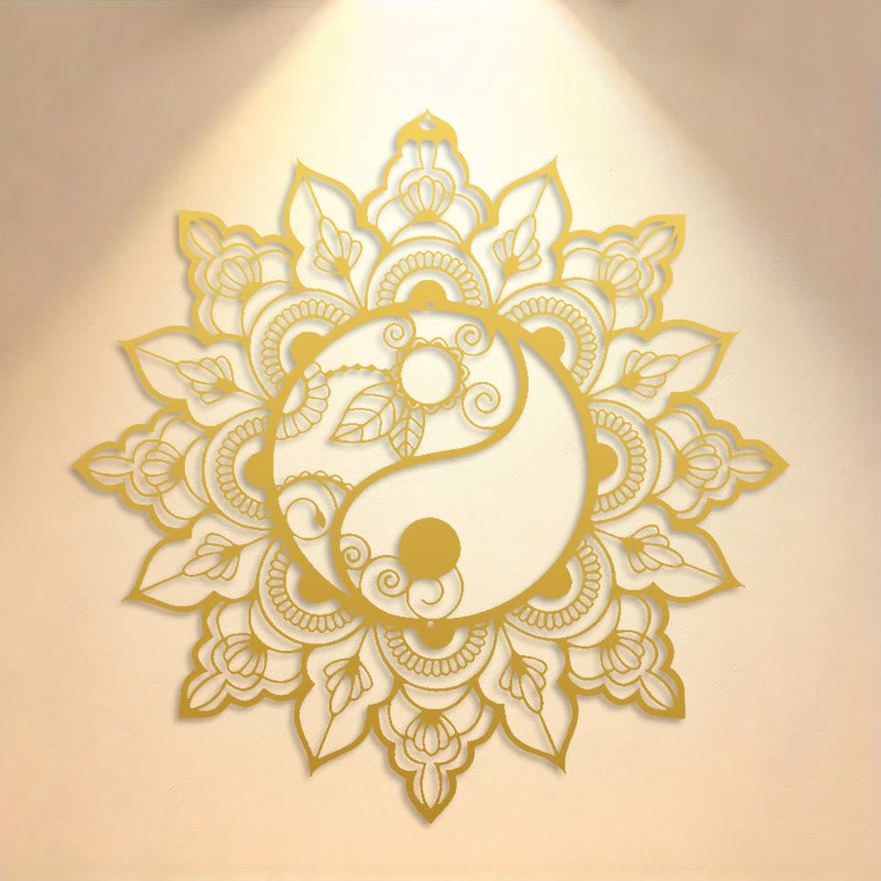 FuAttract Balance Clarity & Spiritual Growth Yin Yang Mandala Metal Wall Decor Home Art Decor - image 13