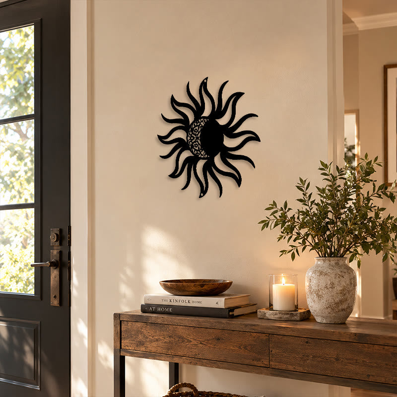 FuAttract Renewal Vitality & Balance Sun Moon Mandala Metal Wall Decor Home Art Decor - image 9