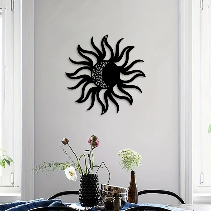 FuAttract Renewal Vitality & Balance Sun Moon Mandala Metal Wall Decor Home Art Decor - image 10