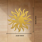 FuAttract Renewal Vitality & Balance Sun Moon Mandala Metal Wall Decor Home Art Decor - Gold - 19.69"*19.69"*0.05"/50*50*0.12cm - image 22