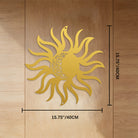 FuAttract Renewal Vitality & Balance Sun Moon Mandala Metal Wall Decor Home Art Decor - Gold - 15.75"*15.75"*0.04"/40*40*0.1cm - image 20