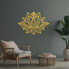 FuAttract Serenity Purity & Spiritual Awakening Lotus Mandala Om Mani Mantra Metal Wall Home Art Decor - image 21