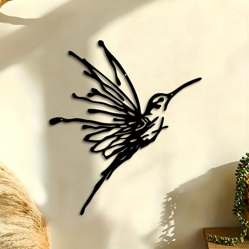 FuAttract Joy Resilience & Freedom Hummingbird Metal Wall Decor Home Art Decor - image 0