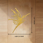 FuAttract Joy Resilience & Freedom Hummingbird Metal Wall Decor Home Art Decor - Gold - 6.89"*7.87"*0.04"/17.5*20*0.1cm - image 14