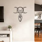 FuAttract Intuition Feminine Energy & Transformation Triple Moon Goddess Metal Wall Decor Home Art Decor - image 8