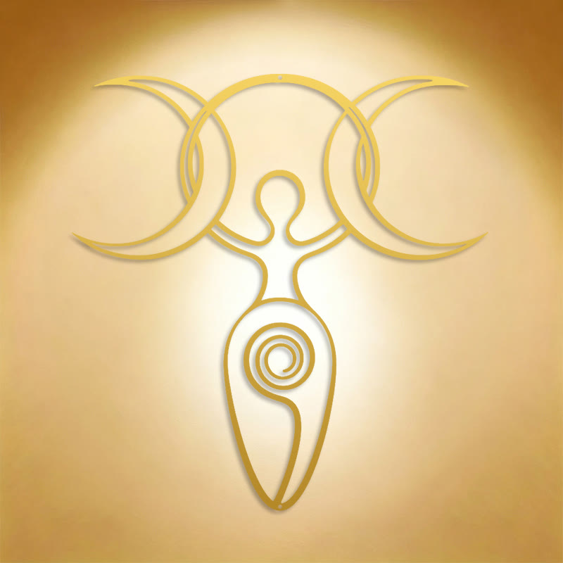 FuAttract Intuition Feminine Energy & Transformation Triple Moon Goddess Metal Wall Decor Home Art Decor - image 10