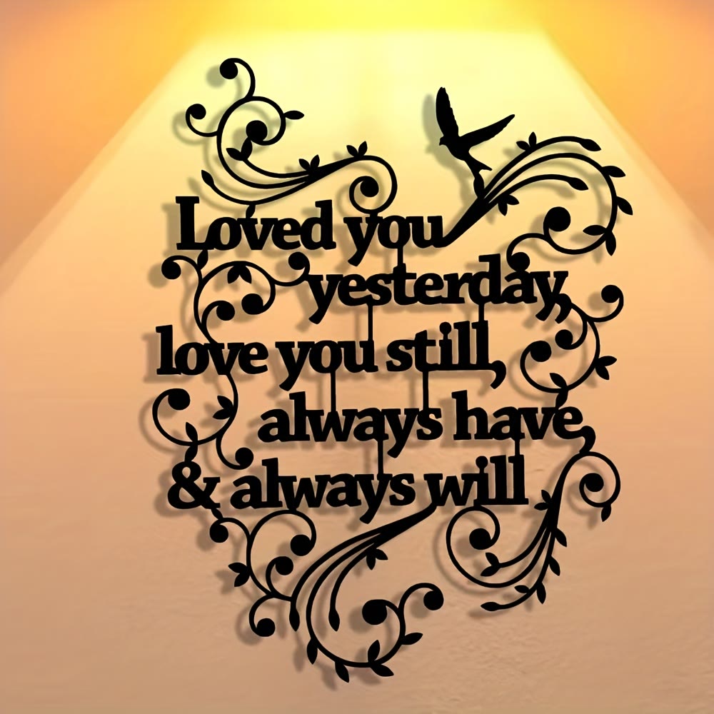 FuAttract Love Devotion & Connection Words of Love Metal Wall Decor Home Art Decor - image 0