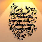 FuAttract Love Devotion & Connection Words of Love Metal Wall Decor Home Art Decor - image 0