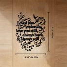 FuAttract Love Devotion & Connection Words of Love Metal Wall Decor Home Art Decor - Black - 13.58"*17.72"*0.04"/34.5*45*0.1cm - image 6