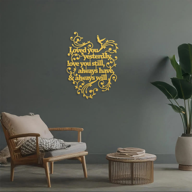 FuAttract Love Devotion & Connection Words of Love Metal Wall Decor Home Art Decor - image 18