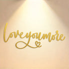 FuAttract Romantic Affection & Devotion Love You More Metal Wall Decor Home Art Decor - image 10