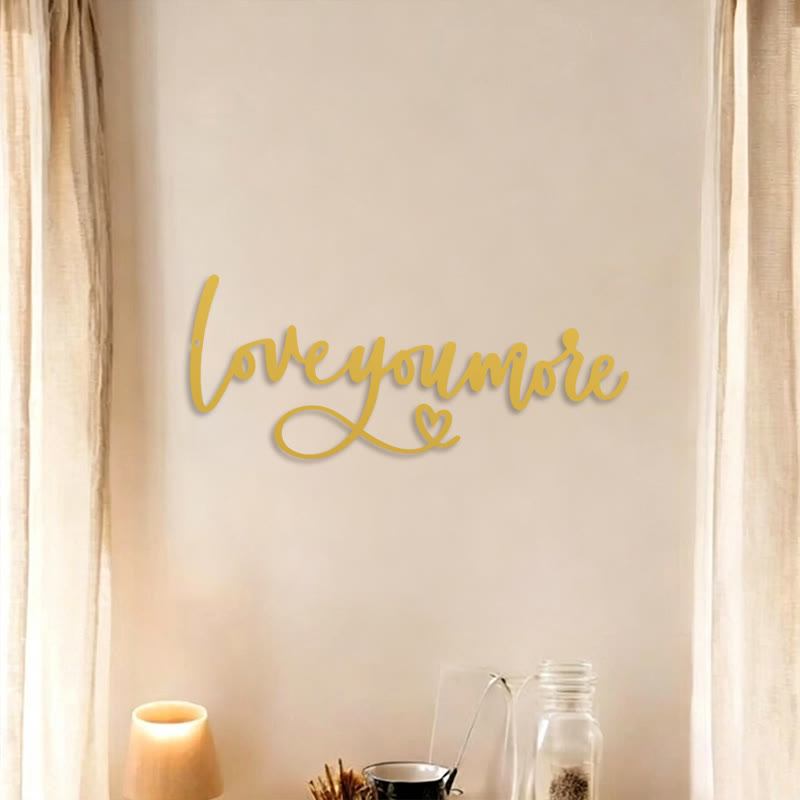 FuAttract Romantic Affection & Devotion Love You More Metal Wall Decor Home Art Decor - image 11