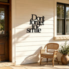 FuAttract Positivity Joy & Encouragement Don't Forget to Smile Metal Wall Decor Home Art Decor - image 9