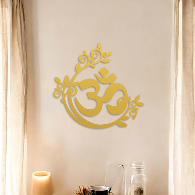 FuAttract Serenity Spiritual Connection & Inner Peace Om Mani Mantra Metal Wall Decor Home Art Decor - image 12