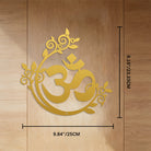 FuAttract Serenity Spiritual Connection & Inner Peace Om Mani Mantra Metal Wall Decor Home Art Decor - Gold - 9.84"*9.19"*0.04"/25*23.33*0.1cm - image 13