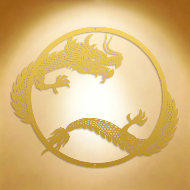 FuAttract Strength Protection & Good Fortune Dragon Metal Wall Decor Home Art Decor - image 12