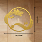 FuAttract Strength Protection & Good Fortune Dragon Metal Wall Decor Home Art Decor - Gold - 7.87"*7.87"*0.04"/20*20*0.1cm - image 14