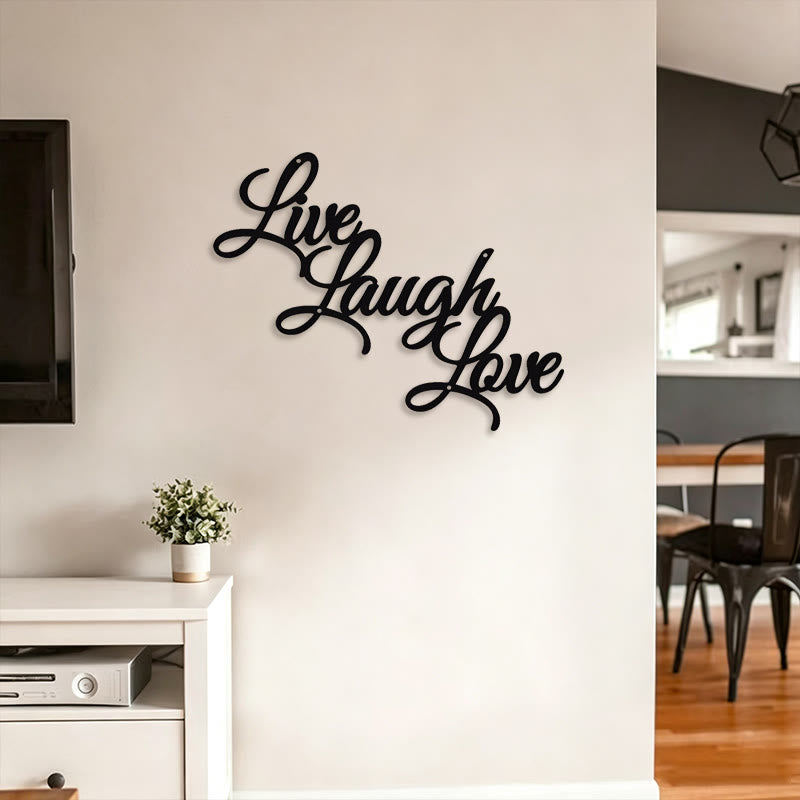 FuAttract Joyful Living & Heartfelt Affection Live Laugh Love Metal Wall Decor Home Art Decor - image 10