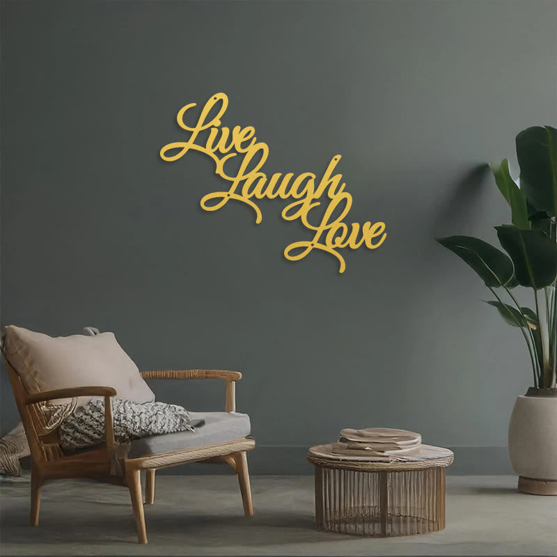 FuAttract Joyful Living & Heartfelt Affection Live Laugh Love Metal Wall Decor Home Art Decor - image 20